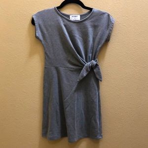 Gray dress with side tie accent size medium